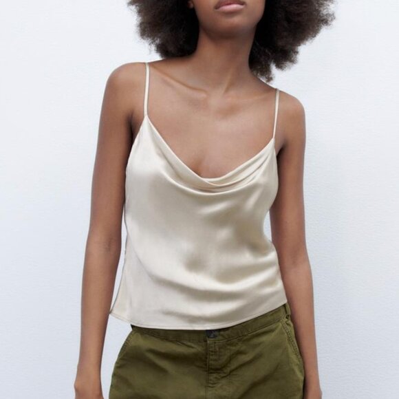 SATIN EFFECT CAMISOLE - Picture 5 of 9